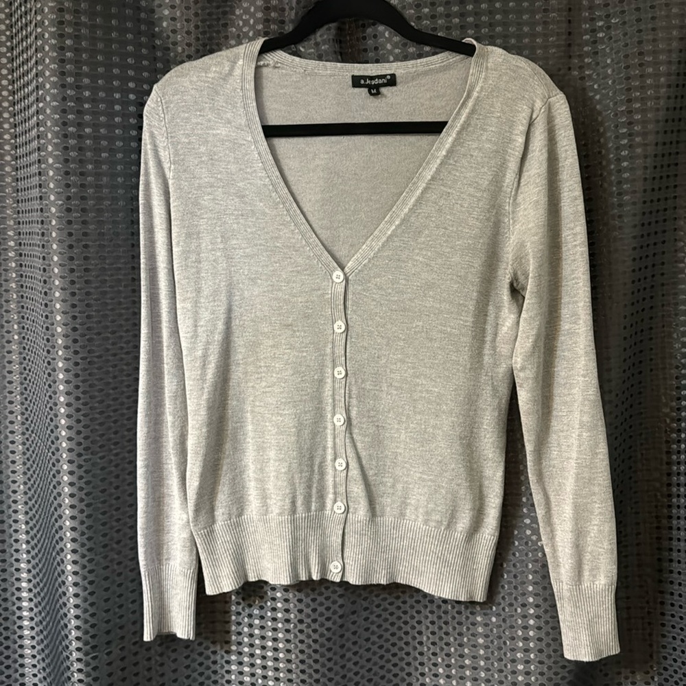 Grey cardigan
